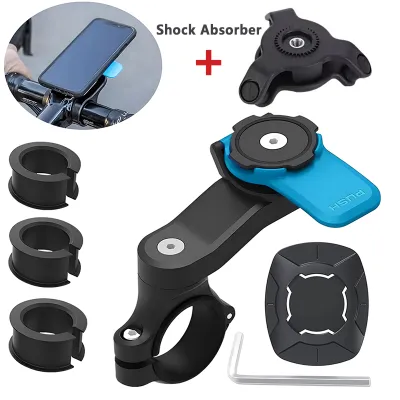 Motorcycle Handlebar Mount Universal Bike Phone Holder MTB Phone Holder Detachable & Universal 360° Rotatable