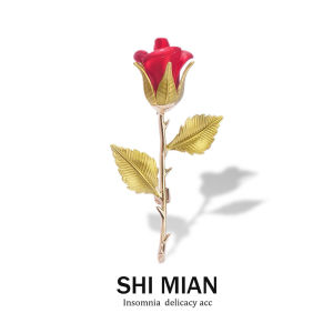 Zhou Shen Gai Elegant Rose Brooch Female Ins Trendy Wardrobe Malfunction Proof Pin High-End Exquisite Suit Coat Corsage Decoration