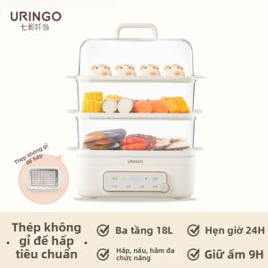 Nồi Hấp Điện Đa Năng 3 Tầng Inox