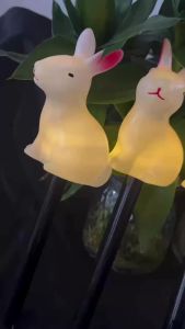 Bộ 5 Đèn LED Năng Lượng Mặt Trời Hình Trứng Thỏ Đèn Sân Vườn Ngoài Trời Trang Trí Con Đường Cắm Đất Đèn Ấm Áp Phong Cách Hiện Đại
