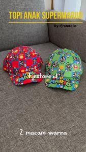 Topi Baseball Anak LakiLAki Motif Sublime Super Mario