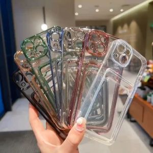 Wristlet Case iPhone 11 12 13 14 15 Pro Max 15 Plus Shockproof TPU Transparent Casing