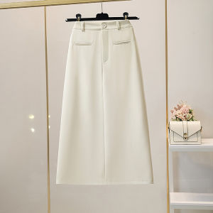 กระโปรงทรงเอเอวสูง กระโปรงยาวคลุมเข่า ทรงหลวม ทรงเข้ารูป ทรงตรง สำหรับผู้หญิง ฤดูร้อน 2025 กระโปรงทำงาน กระโปรงสั้น แฟชั่น