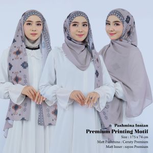 Pashmina Inner Print Motif Premium / Pashmina Inner Terbaru