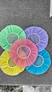 Plain Color/Single Layer/Waterproof/Thicker/Shower Cap/Reusable/Elastic Band Bath Hair Caps