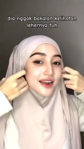 Azalia Pashmina Inner Oval Ninja Menutup Dada Hijab Instant Meleyot Jersey Inara Premium