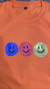 smile atasan baju kaos lucu t shirt katun lengan pendek distro fashion wanita cewek jumbo