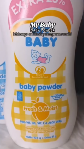 MY BABY POWDER Buy1 Take1 Yellow 90gram + Extra 25% Smooth skin with Aromatherapy