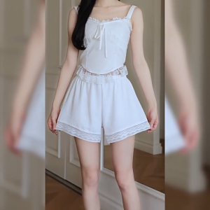 Korean Style Loose Versatile Summer Shorts Lace Safety Pants Casual Shorts Pants Sleeping Shorts Lightweight Breathable Home Sleepwear