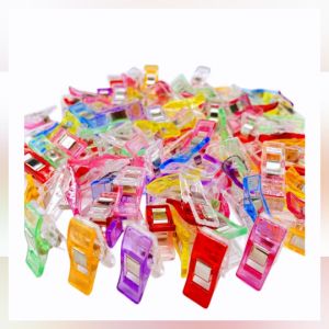 50PCS Plastic Sewing Clips Multiple Colors For Sewing And Fixing Clothes Sewing Supplies Fixing Clip for Patchwork Sewing
