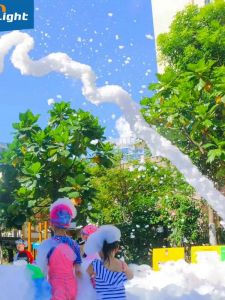 Portable Charging Foam Machine for Kindergarten Outdoor Swimming Pool Automatic Stage Bubble Machine Summer Foam Party