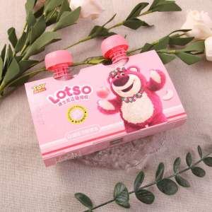 Nước Thạch Trái Cây Gấu Dâu Lotso - 2 Vị Hoa Quả Đào & Dâu 160g - Siêu Ngon