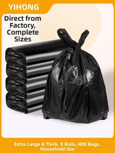 Yihong | Extra Thick Large Black Vest Type Garbage Bags