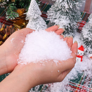 50/100g Christmas Simulated Falling Snow Pollen Artificial Snow Window Decoration Photography Props Permanent Dry Snow Fake Snow Christmas Decoration