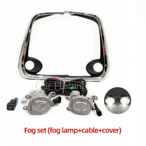 1 Set Front LED Fog Lights Fog Lamp For Toyota Corolla Altis 2019 2020 2021 2022 Chrome Trim With Harness Wiring Cover Grille