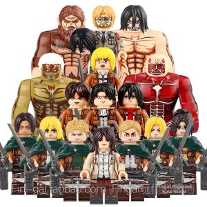 Anime Attack on Titan Character Assembleable Building Blocks Action Figures