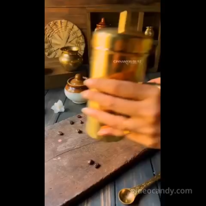 Dabara Set for Coffee 100% Pure Brass Filter Coffee Cup South Indian Dawara Coffee Cup Set | Pital Filter Coffee Cup Tumbler Set