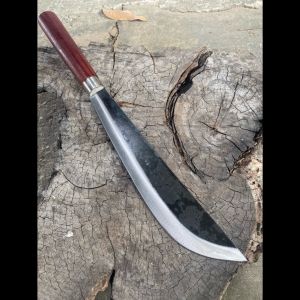 มีดเหน็บ เหล็กผานไถ ฟันตาไผ่แข็ง ใช้งานหนัก ฟรีซอง