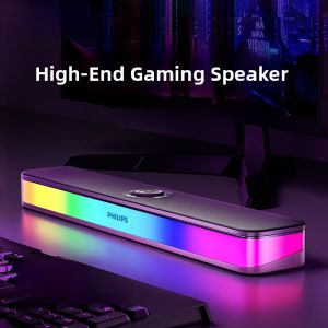 Philips Bluetooth Computer Desktop Speaker Gaming Esports SPA6109 Wired RGB Lighting Effects Home Use Dual Speaker Box