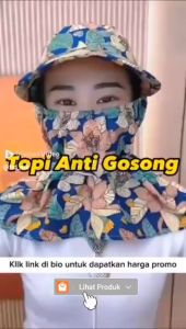 MAYSTAR Topi Visor Lipat Wanita Anti UV Lebar / Topi Pantai Cadar T39