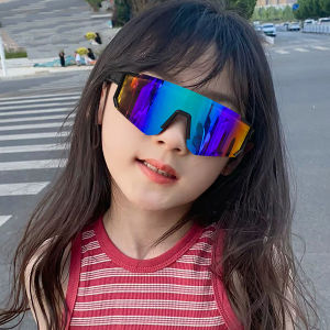 2025 Fashion Childrens Sunglasses Boy Trend Outdoor Cycling Sun Glasses Girls Uv Protection Colorful Lens Sports Eyewear Kids