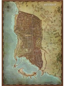 Waterdeep Dungeon Board Game Map DnD 5E Deep Sea City Masters Total Map Role-playing Tabletop Game Board Gaming Accessories