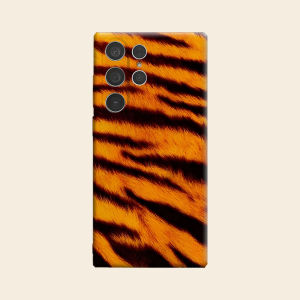 BILIBILI | Tiger Fur Texture Luxury Fashion Full Lens Protective Case for Samsung Galaxy S26 S25 S24 A56 A36 Plus Ultra