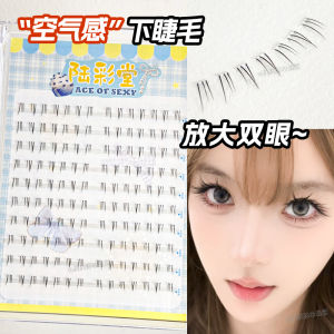 Y1 Airy Natural Handmade Single Cluster Extension False Eyelashes Transparent Stem Segmented Design Easy to Use Beauty Tools