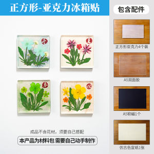 Acrylic Fridge Magnet DIY Material Kit Transparent Magnetic Stick-On Personalized Creative Decorations New 2025 Model