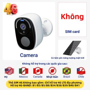 Camera An Ninh Năng Lượng Mặt Trời PEGATAH 5MP 4G Không Dây Ngoài Trời WiFi 2.4G Tích Hợp Cảm Biến Chuyển Động PIR Tầm Nhìn Ban Đêm Màu Sử Dụng Pin Đàm Thoại Hai Chiều