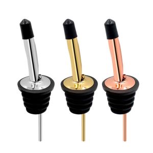 UUMIR 1/3PCS บาร์แวร์ สุรา เครื่องจ่าย เครื่องเทไวน์ จุกหัดดื่ม สแตนเลส ฝาขวด