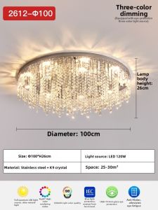 HAOJUESHIDENGSHI | Luxury Crystal Ceiling Light for Rooms