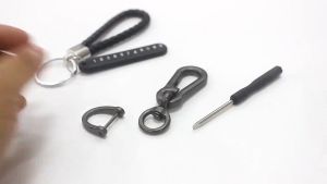 Anti-lost Phone Number Plate Key Pendant Split Rings Motorcycle Keychain Pendant Key Chain Gifts