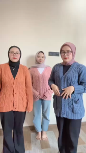 Cable Cardy Kardigan Rajut Kepang Wanita Premium Jumbo Panjang Cardigan Kaqncing Oversize Tebal Terbaru Import Kekinian Korean Style