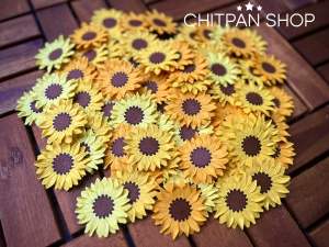Hoa hướng dương handmade 2 lớp cánh hoa thủ công làm từ giấy màu Mỹ thuật