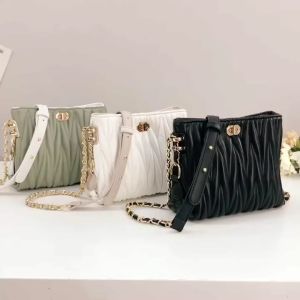 BG031 Chain Bucket PU Womens Crossbody Handbag