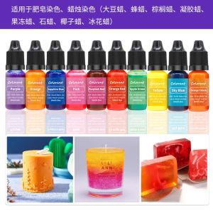 High Concentration Liquid Candle Wax Pigment Oil Soluble Scented Candle DIY Materials for Home Decoration And Interior Use