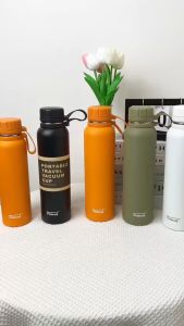 Bình nước giữ nhiệt HiLOGI house 1000ml sơn nhám có dây xách và khay lọc trà giữ nhiệt nóng 10h lạnh 20h thể thao