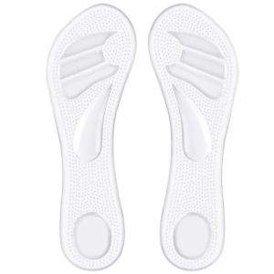 INEOO 1Pair Women Seven Point Insole Heel Protectors Silicone Cushion Foot Care Products Non Slip Shoe Pad High Heels Adjustable Size Insole