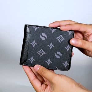 Shigetsu Signature NERIMA Monogram Leather Wallet for men Card Holder Short Bifold Wallet gift 8083