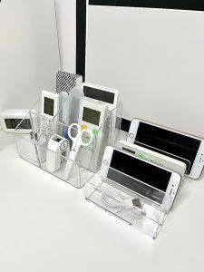 กล่องเก็บของแบบเปิดและปิด ชั้นวางโทรศัพท์มือถือ ชั้นวางของสำนักงาน ชั้นวางของในห้องนั่งเล่น ชั้นวางของสำหรับโต๊ะกาแฟ ช่องจัดระเบียบแบบหลายช่อง ใส่ของสำหรับใช้งานในชีวิตประจำวัน