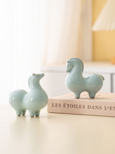 FENGBAI | Ceramic Small Tang Horse Desktop Ornament