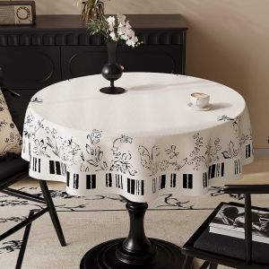 HOUGOUXIANG | Waterproof Oil-Resistant Wash-Free Tablecloth Retro Green