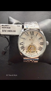 ⌚ BUZZ BZ-L3007-1 | Germany Mens Stainless Steel Automatic Watch