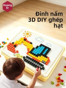 HUANGER | Stereoscopic Bean Toy Creative Mushroom Nails Attention-improving Large Particles