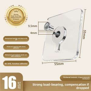MONLEYTA | No-Drill Picture Hanging Hooks Frame Wall Wedding Photos Sticky Hooks Resin Material Strong Adhesive Force Over 20kg Load
