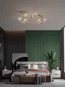 ZHENMEIJU | Crystal Copper Modern Minimalist Luxury Ceiling Light