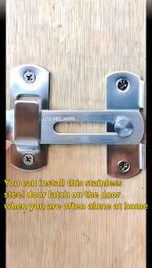 Lintolyard Thickened Stainless Steel Door Buckle Latch Safety Bolt Sliding Door Buckle Cage Door