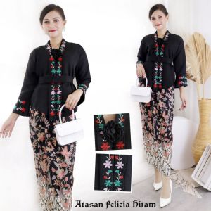 Atasan Kebaya Bordir Floy Encim Senada Modern