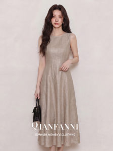 QFN | Elegant Minimalist Sleeveless Summer Dress Slimming Versatile A-line
